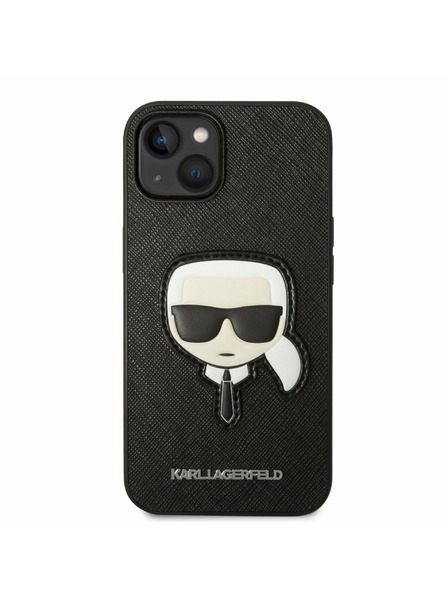 Karl Lagerfeld Karl Lagerfeld PU Saffiano Karl Head Zadný Kryt pre iPhone 14 Plus Black