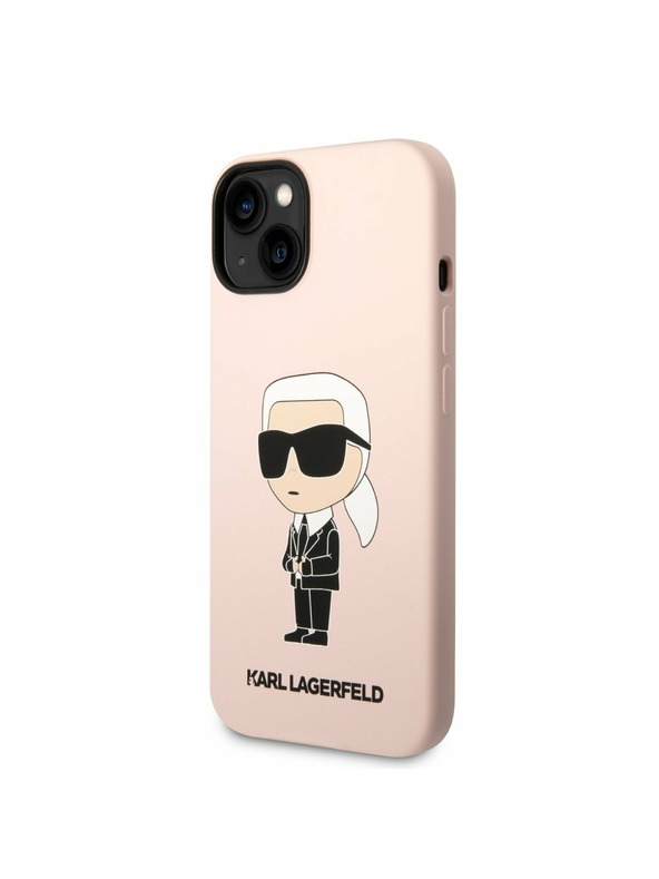 Karl Lagerfeld Karl Lagerfeld Liquid Silicone Ikonik NFT Zadný Kryt pre iPhone 14 Plus Pink
