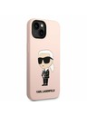 Karl Lagerfeld Karl Lagerfeld Liquid Silicone Ikonik NFT Zadný Kryt pre iPhone 14 Plus Pink