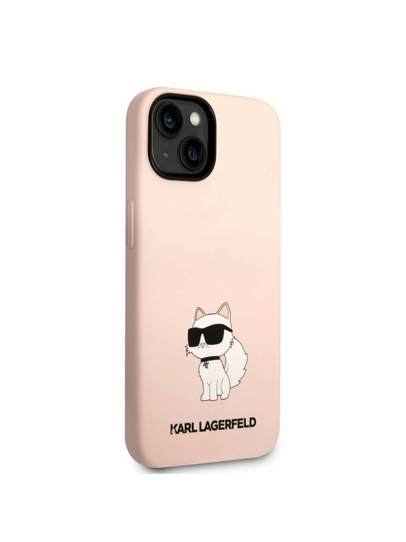 Karl Lagerfeld Karl Lagerfeld Liquid Silicone Choupette NFT Zadný Kryt pre iPhone 14 Plus Pink