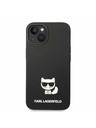 Karl Lagerfeld Karl Lagerfeld Liquid Silicone Choupette Zadný Kryt pre iPhone 14 Plus Black