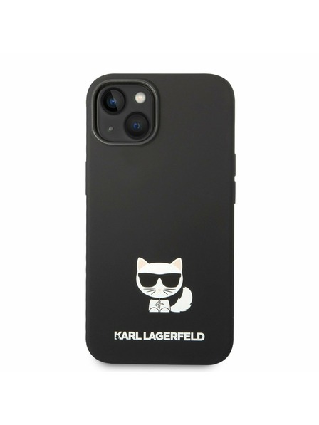 Karl Lagerfeld Karl Lagerfeld Liquid Silicone Choupette Zadný Kryt pre iPhone 14 Plus Black