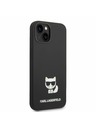 Karl Lagerfeld Karl Lagerfeld Liquid Silicone Choupette Zadný Kryt pre iPhone 14 Plus Black