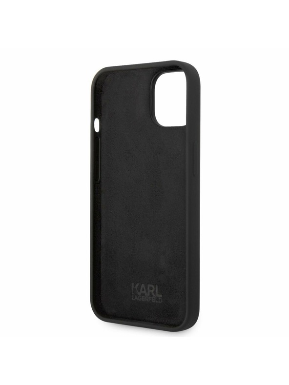 Karl Lagerfeld Karl Lagerfeld Liquid Silicone Choupette Zadný Kryt pre iPhone 14 Plus Black