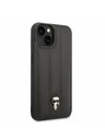 Karl Lagerfeld Karl Lagerfeld Quilted Puffy Ikonik Logo Zadný Kryt pre iPhone 14 Plus Black