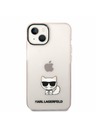 Karl Lagerfeld Karl Lagerfeld Choupette Logo Zadný Kryt pre iPhone 14 Plus Pink