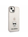 Karl Lagerfeld Karl Lagerfeld Choupette Logo Zadný Kryt pre iPhone 14 Plus Pink