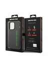 AMG AMG Liquid Silicone Green Logo Zadný Kryt pre iPhone 14 Pro Grey