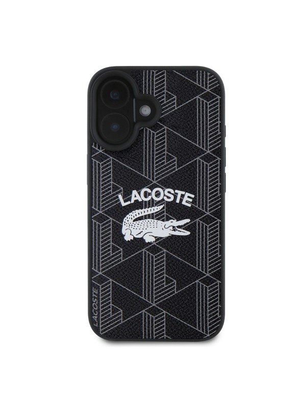 Lacoste Lacoste Blend Monogram MagSafe Zadný Kryt pre iPhone 16 Black