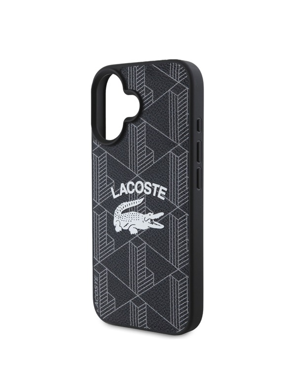 Lacoste Lacoste Blend Monogram MagSafe Zadný Kryt pre iPhone 16 Black