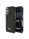 Lacoste Lacoste PVC Iconic Petit Pique Metal Logo MagSafe Zadný Kryt pre iPhone 16 Black