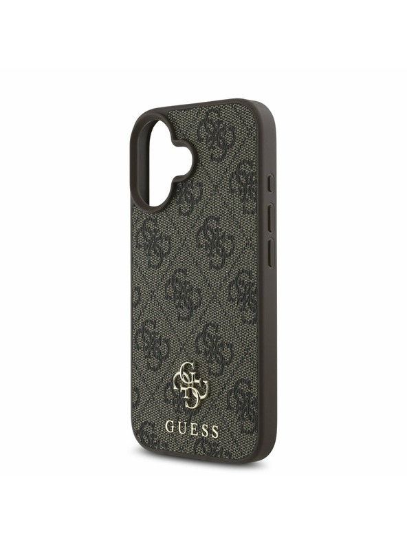 Guess Guess PU 4G Small Metal Logo MagSafe Zadný Kryt pre iPhone 16 Plus Brown
