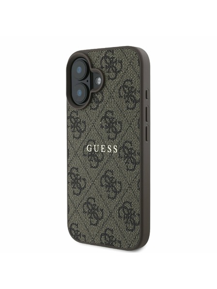 Guess Guess PU 4G Classic Logo MagSafe Zadný Kryt pre iPhone 16 Plus Brown