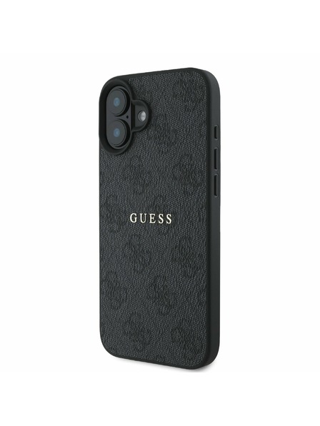 Guess Guess PU 4G Classic Logo MagSafe Zadný Kryt pre iPhone 16 Plus Black