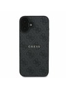 Guess Guess PU 4G Classic Logo MagSafe Zadný Kryt pre iPhone 16 Plus Black