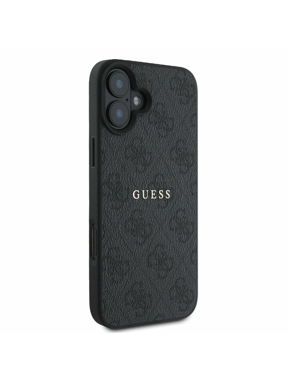 Guess Guess PU 4G Classic Logo MagSafe Zadný Kryt pre iPhone 16 Plus Black