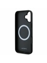 Lacoste Lacoste Iconic Petit Pique Woven Logo MagSafe Zadný Kryt pre iPhone 16 Plus Black