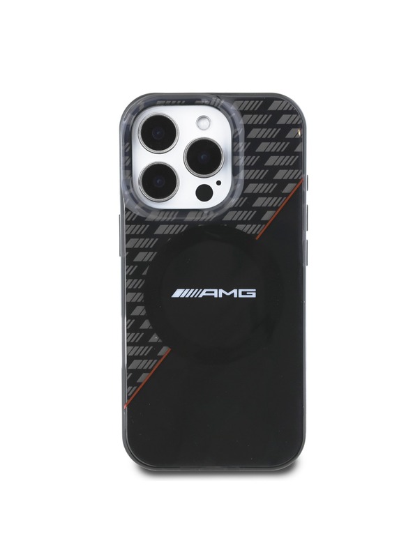 AMG AMG Rhombs MagSafe Zadný Kryt pre iPhone 16 Pro Black/Red