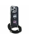 Karl Lagerfeld Karl Lagerfeld IML Crossbody K&CH Heads Zadný Kryt pre iPhone 16 Pro Black
