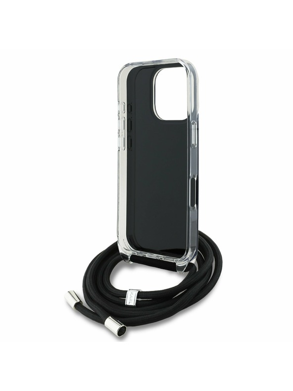 Karl Lagerfeld Karl Lagerfeld IML Crossbody K&CH Heads Zadný Kryt pre iPhone 16 Pro Black