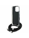 Karl Lagerfeld Karl Lagerfeld IML Crossbody K&CH Heads Zadný Kryt pre iPhone 16 Pro Black