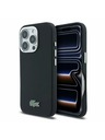 Lacoste Lacoste PVC Iconic Petit Pique Metal Logo MagSafe Zadný Kryt pre iPhone 16 Pro Black