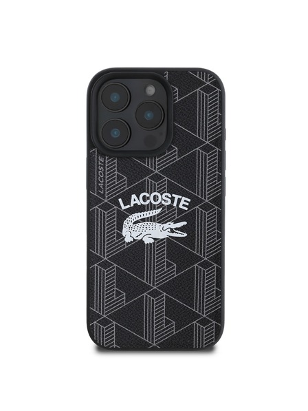 Lacoste Lacoste Blend Monogram MagSafe Zadný Kryt pre iPhone 16 Pro Black