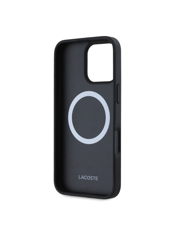 Lacoste Lacoste Blend Monogram MagSafe Zadný Kryt pre iPhone 16 Pro Black