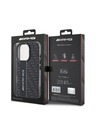 AMG AMG Carbon Pattern Zadný Kryt pre iPhone 16 Pro Max Black