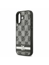 DKNY DKNY PU Leather Checkered Pattern and Stripe Zadný Kryt pre iPhone 17 Black