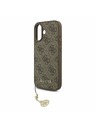 Guess Guess 4G Charm MagSafe Zadný Kryt pre iPhone 17 Tone on Tone Brown