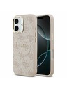 Guess Guess PU Leather 4G Gold Frame MagSafe Zadný Kryt pre iPhone 17 Pink