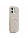 Guess Guess PU Leather 4G Gold Frame MagSafe Zadný Kryt pre iPhone 17 Pink