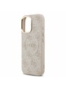 Guess Guess PU Leather 4G Gold Frame MagSafe Zadný Kryt pre iPhone 17 Pink