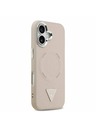 Guess Guess PU Leather Triangle Logo MagSafe Zadný Kryt pre iPhone 17 Pink