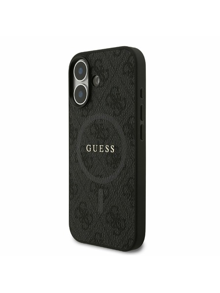 Guess Guess PU Leather 4G Colored Ring MagSafe Zadný Kryt pre iPhone 17 Black