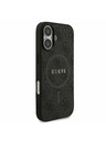 Guess Guess PU Leather 4G Colored Ring MagSafe Zadný Kryt pre iPhone 17 Black
