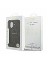 Guess Guess PU Leather 4G Colored Ring MagSafe Zadný Kryt pre iPhone 17 Black