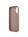 Guess Guess PU Fixed Glitter 4G Metal Logo Zadný Kryt pre iPhone 17 Pink