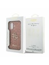 Guess Guess PU Fixed Glitter 4G Metal Logo Zadný Kryt pre iPhone 17 Pink