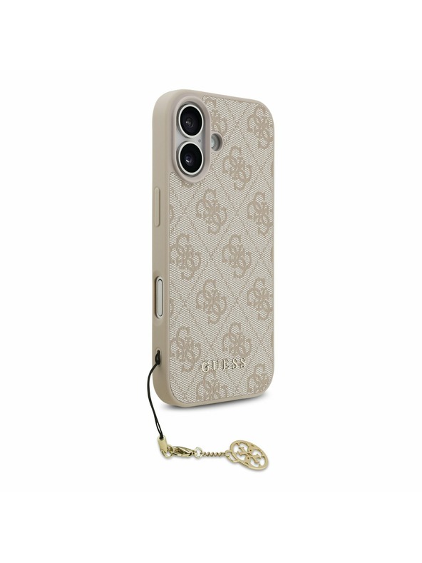 Guess Guess 4G Charm MagSafe Zadný Kryt pre iPhone 17 Tone on Tone Pink