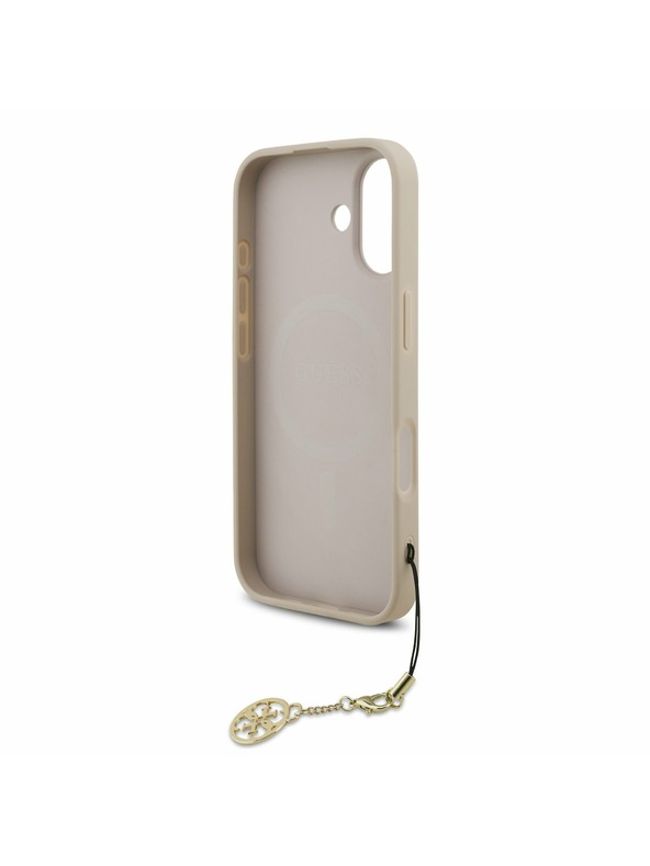 Guess Guess 4G Charm MagSafe Zadný Kryt pre iPhone 17 Tone on Tone Pink