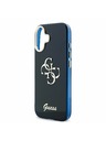 Guess Guess IML 4G Script Metal Logo Zadný Kryt pre iPhone 17 Blue