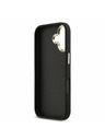 Guess Guess PU Leather 4G Metal Logo Gold Frame Zadný Kryt pre iPhone 17 Black