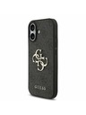 Guess Guess PU 4G Metal Logo Strap Zadný Kryt pre iPhone 17 Black
