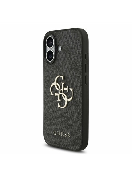 Guess Guess PU 4G Metal Logo Strap Zadný Kryt pre iPhone 17 Black