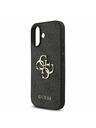 Guess Guess PU 4G Metal Logo Strap Zadný Kryt pre iPhone 17 Black