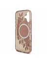 Guess Guess IML Flowers Strap MagSafe Zadný Kryt pre iPhone 17 Pink