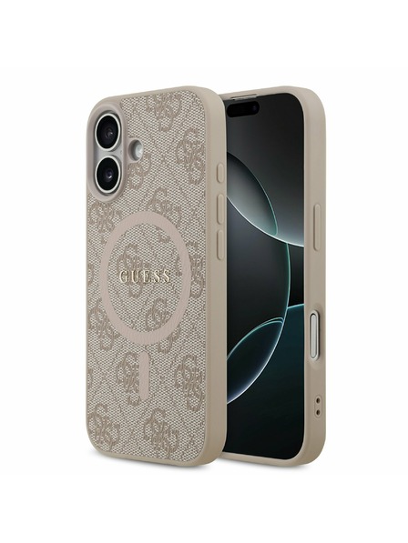 Guess Guess PU Leather 4G Colored Ring MagSafe Zadný Kryt pre iPhone 17 Pink