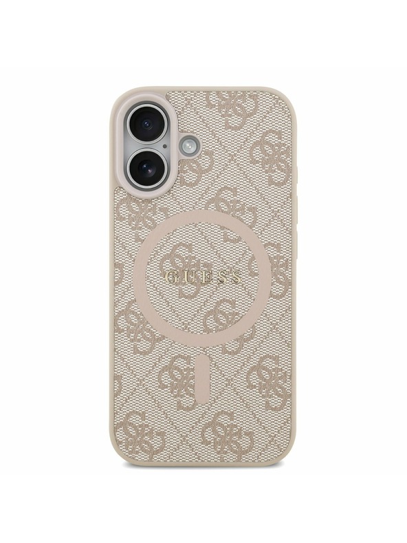 Guess Guess PU Leather 4G Colored Ring MagSafe Zadný Kryt pre iPhone 17 Pink